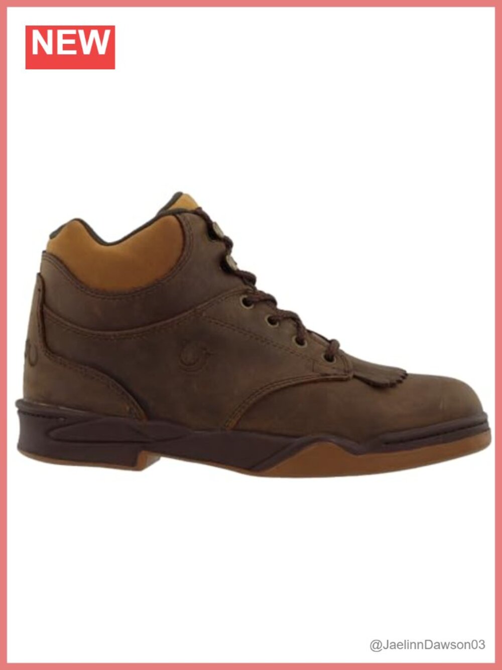 Women's Leather Lace Up Hiking Ankle Boots Casual
